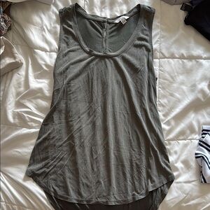 Lucky Brand Green Asymmetrical Sleeveless Tank Top